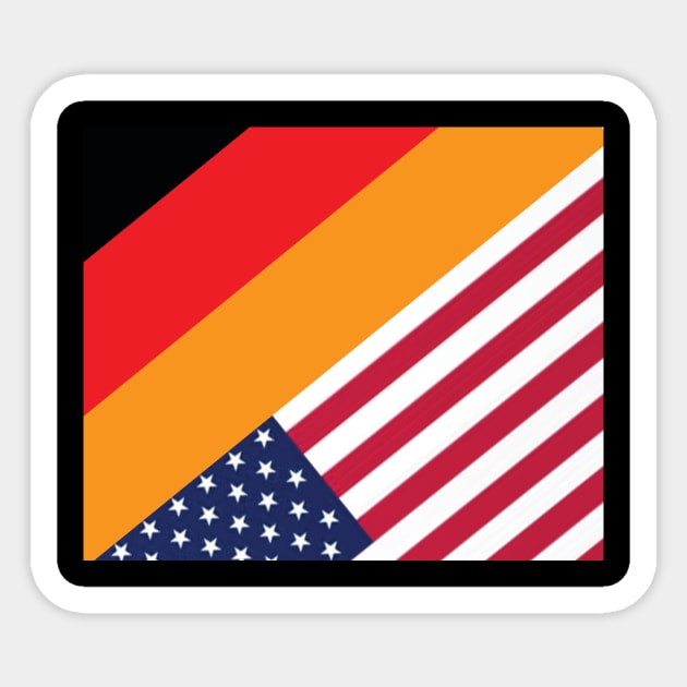 Half German half American Sticker by PandLCreations